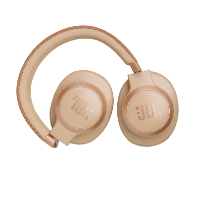 JBL Live 770NC Wireless True Adaptive Noise Cancelling Over-Ear Headphones in Sand - JBLLIVE770NCSATAM