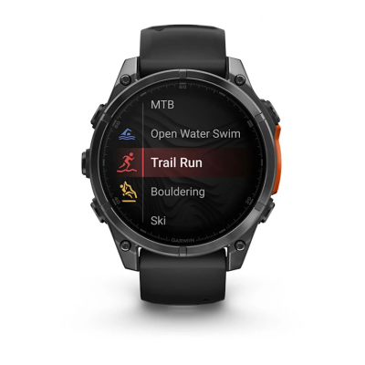 Garmin Fenix 8 Amoled 47 mm Slate Gray Smartwatch with Black Silicone Band - 010-02904-00