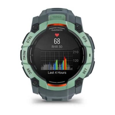 Garmin Instinct 3 - 50 mm AMOLED Neo Tropic Smart Watch with Twilight Band - 010-03020-01