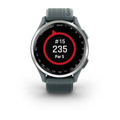Garmin Approach S44 Silver Aluminum Bezel Smartwatch - 010-03009-01