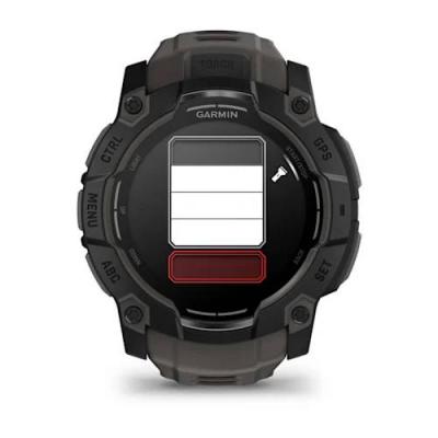 Garmin Instinct 3 – 50 mm AMOLED Black Smartwatch with Charcoal Band - 010-03020-00