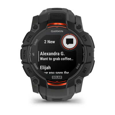 Garmin Instinct 3–50 mm Solar Black with Charcoal Band - 010-02935-00