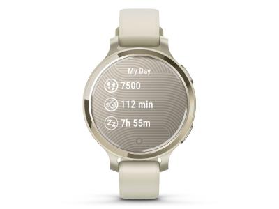 Garmin Lily 2 Active Lunar Gold with Bone Silicone Band - 010-02891-00