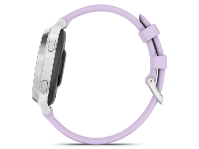 Garmin Lily 2 Active Silver with Purple Jasmine Bone Silicone Band - 010-02891-01