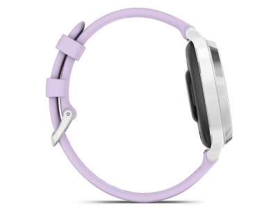 Garmin Lily 2 Active Silver with Purple Jasmine Bone Silicone Band - 010-02891-01