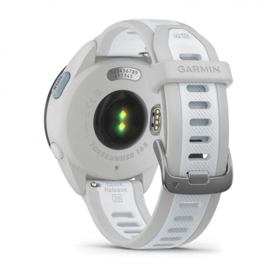 Garmin Forerunner 165 Music Smart Watch in Mist Gray/Whitestone - 010-02863-21