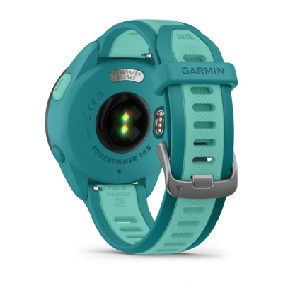 Garmin Forerunner 165 Music Smart Watch in Turquoise/Aqua - 010-02863-32