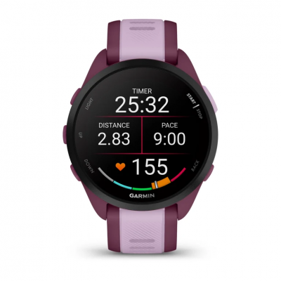 Garmin Forerunner 165 Music Smart Watch in Berry/Lilac - 010-02863-33