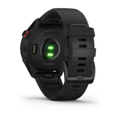 Garmin Approach S62 Black Ceramic Bezel with Black Silicone Band - 010-02200-00