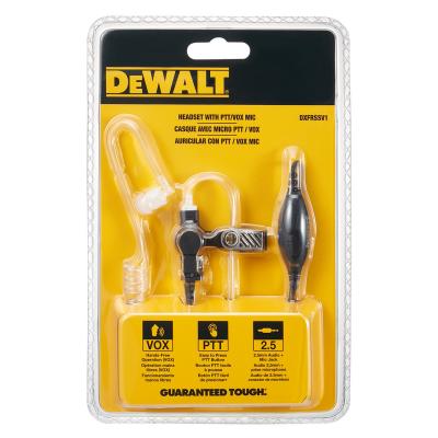 Dewalt Headset with PTT / VOX Microphone - DXFRSSV1