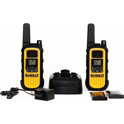 Dewalt Heavy Duty 6 x DXFRS800 Radios with 6 x Port Charger and 6 Surveillance Headphones - DXFRS800BCH6-SV1