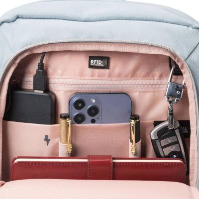Swiss Digital KATY ROSE Teal Blue Backpack with SDD Finder - SD1006FB-14
