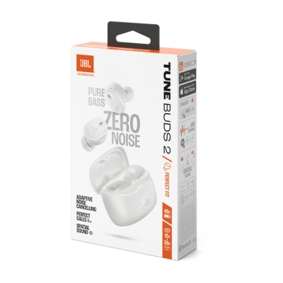 JBL Tune Buds 2 True Wireless Noise Cancelling Earbuds - JBLTBUDS2WHTAM