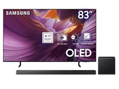 83" Samsung OLED 4K Vision AI Smart TV + Q-Series Soundbar - QN83S85FAEXZC-HW-QS700F/ZC