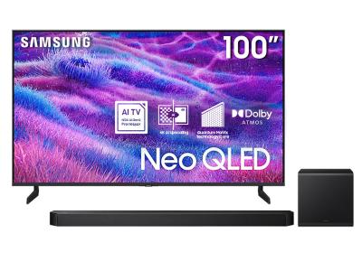 100" Samsung Neo QLED Smart TV + Q-series Soundbar - QN100QN80FFXZC-HW-Q800F/ZC
