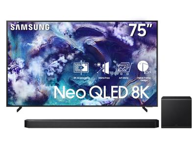75" Samsung 8K Vision AI Smart TV + Q-series Soundbar Bundle - QN75QN900FFXZC-HW-Q800F