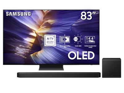 83" Samsung OLED 4K AI TV + Q-series Soundbar - QN83S90FAEXZC-HW-Q800F/ZC