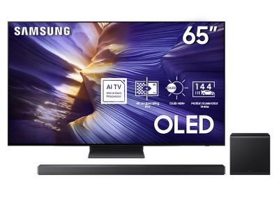 65" Samsung 4K AI TV + Q-series Soundbar - QN65S90FAFXZC-HW-QS700F/ZC