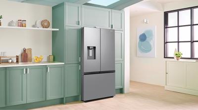 36" Samsung 26 Cu. Ft. Mega Capacity Counter Depth 3-Door French Door Refrigerator - RF27CG5B10SRAA
