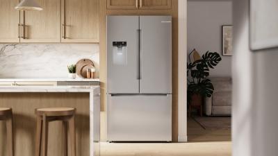 36" Bosch 100 Series French Door Bottom Mount Refrigerator - B36CD10ENS