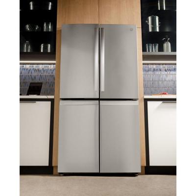 36" GE Profile 28.4 Cu. Ft. 4-Door French Door Refrigerator - PAD28BYTFS