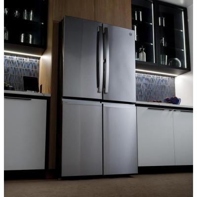 36" GE Profile 28.4 Cu. Ft. 4-Door French Door Refrigerator - PAD28BYTFS