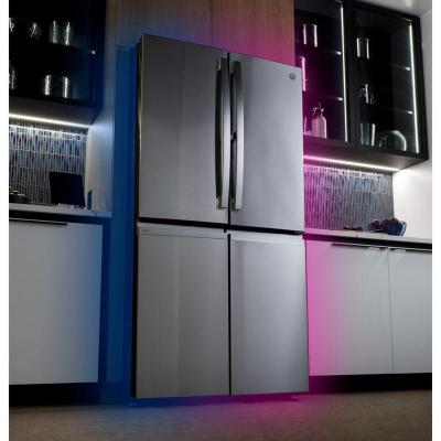 36" GE Profile 28.4 Cu. Ft. 4-Door French Door Refrigerator - PAD28BYTFS