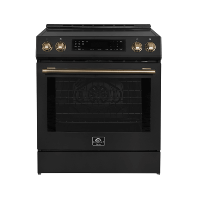 30" Forno Espresso Donatello Slide-In Induction Range Black - FFSIN0905-30BLK