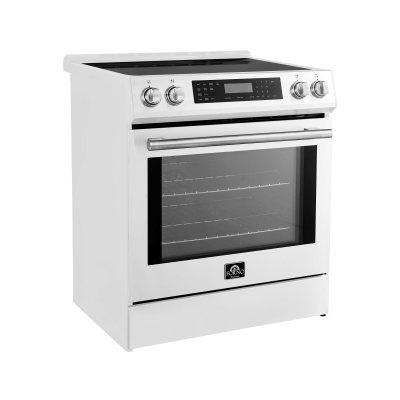 30" Forno Espresso Donatello Slide-In Induction Range White - FFSIN0905-30WHT