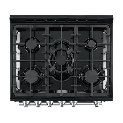 30" Forno Leonardo Espresso Gas Range 5 cu.ft. Convection Oven - FFSGS1116-30BLK