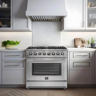 36" Forno Galiano Dual Fuel Range 6 Burners 5.36 cu.ft. True Convection Oven - FFSGS6156-36
