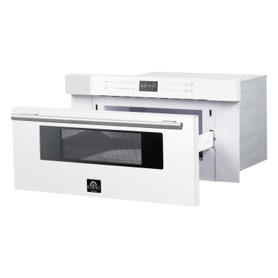 30" Forno 1.2 Cu. Ft. Capoliveri 1000 Watts Microwave Drawer - FMWDR3000-30WHT
