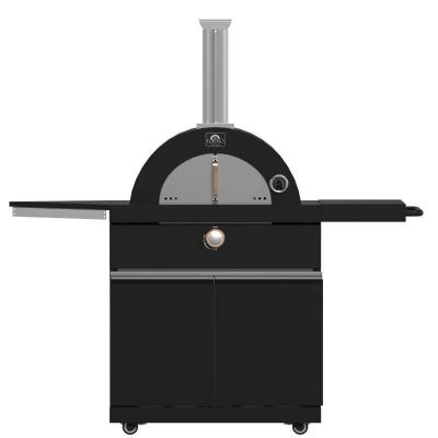 Forno All'Aperto 99600 BTU BBQ with Sink Module Black Sintered Stone Countertops Plancha Gas Pizza Oven Bar & Beverage Center - FODKT2568BLK