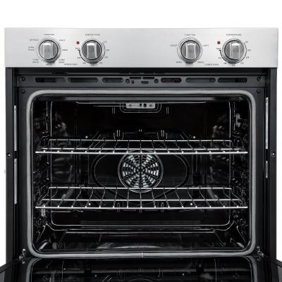 30" Forno Vomero Double Wall Oven with 10 Cu. Ft. 7100 Watts Convection Oven with Mechanical Control in Stainless-Steel - FBOEL1324-30