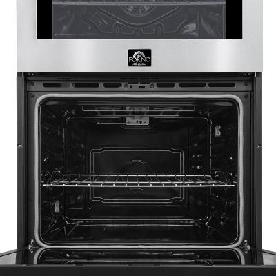 30" Forno Vomero Double Wall Oven with 10 Cu. Ft. 7100 Watts Convection Oven with Mechanical Control in Stainless-Steel - FBOEL1324-30