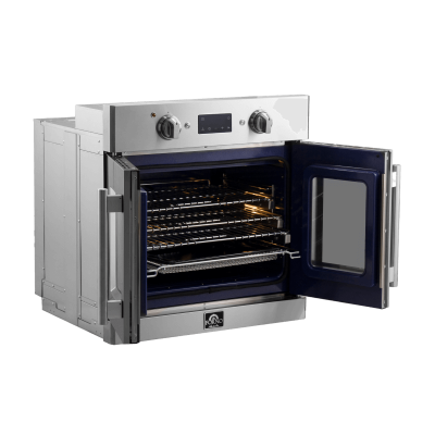 30" Forno Gallico Electric French Door Wall Oven - FBOEL1371-30