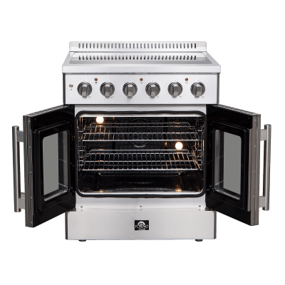30" FORNO Galiano Freestanding French Door Electric Range - FFSEL6917-30