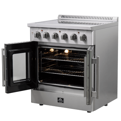 30" FORNO Galiano Freestanding French Door Electric Range - FFSEL6917-30