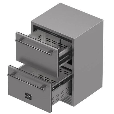 24" FORNO Como 4.87 cu.ft. Indoor/Outdoor Drawer Refrigerator - FDROD1611-24S