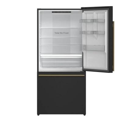 31" Forno Milano Espresso 17.2 cu. ft. Bottom Freezer Right Swing Door Refrigerator - FFFFD1785-31BLK