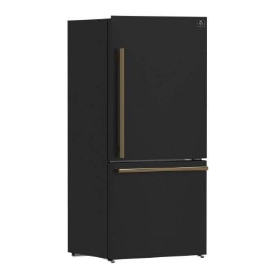 31" Forno Milano Espresso 17.2 cu. ft. Bottom Freezer Right Swing Door Refrigerator - FFFFD1785-31BLK