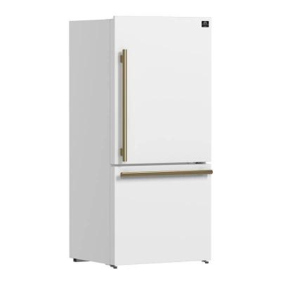 31" Forno Milano Espresso 17.2 cu. ft. Bottom Freezer Right Swing Door Refrigerator - FFFFD1785-31WHT