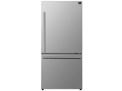 31" Forno Milano Espresso 17.2 cu. ft. Bottom Freezer Right Swing Door Refrigerator - FFFFD1785-31S
