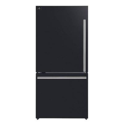 31" Forno Milano Espresso 17.2 Cu. Ft Bottom Freezer Built-In Ice Maker Refrigerator - FFFFD1786-31BLK