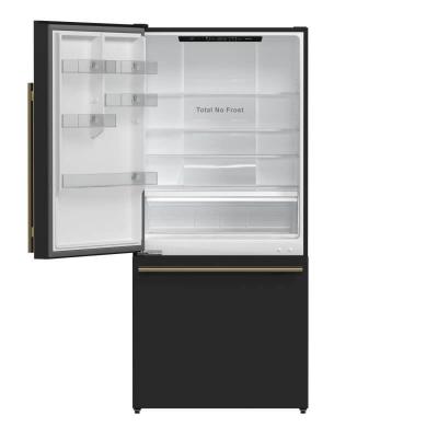 31" Forno Milano Espresso 17.2 Cu. Ft Bottom Freezer Built-In Ice Maker Refrigerator - FFFFD1786-31BLK