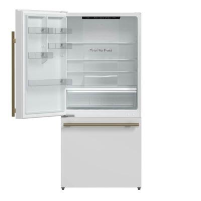 31" Forno Milano Espresso 17.2 Cu. Ft Bottom Freezer Built-In Ice Maker Refrigerator - FFFFD1786-31WHT