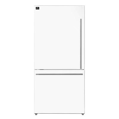 31" Forno Milano Espresso 17.2 Cu. Ft Bottom Freezer Built-In Ice Maker Refrigerator - FFFFD1786-31WHT