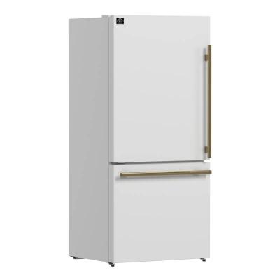 31" Forno Milano Espresso 17.2 Cu. Ft Bottom Freezer Built-In Ice Maker Refrigerator - FFFFD1786-31WHT