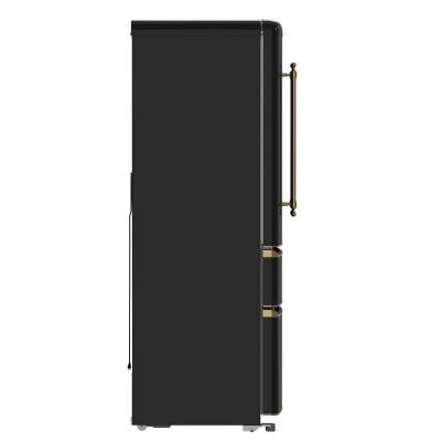 Forno Luigi 18 cu.ft. French Door Refrigerator Black - FFFFD1791-33BLK