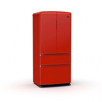 Forno Luigi 18 cu.ft. French Door Refrigerator Black - FFFFD1791-33RED